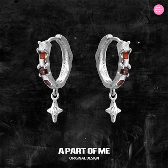 A Part Of Me Stellar Symphony 925 Silver Star Earrings style #01