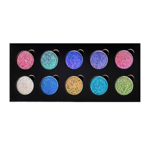 SHIZHUANG Chameleon Eyeshadow Palette style #Aurora Six-Color Highlighter Palette