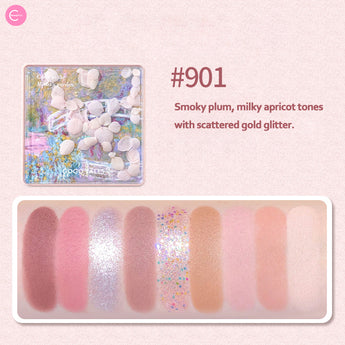 GOGOTALES Secret Garden Matte Pearl Glitter Eyeshadow Palette 908
