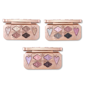 Flower Knows Knight Unicorn – Palette de 6 fards satinés style #01