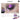 NOIRICORN Fuchsia Nova eyeshadow compact with pink-purple shimmer and swatch beside a close-up eye look