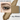 Shellwe Makeup Lazy Afternoon single eyeshadow pan with taupe powder swatch and eye makeup close-up