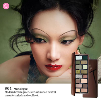 CHEERYEP (QIANYAN) 16-Color Natural Star Eye Shadow Palette -01#Monologue detail