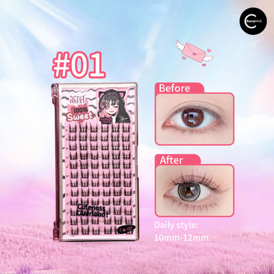 LISHU Cat Ear False Eyelashes