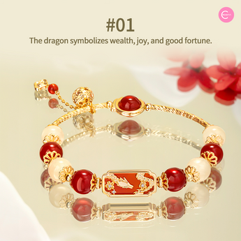 The Palace Museum Lucky Red Cord Bracelet style #01