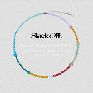 SlackOff Colorful Light and Shadow Necklace