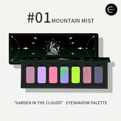 YIZHI Cloud Garden 7-Color Eyeshadow Palette - #Mountain Mist