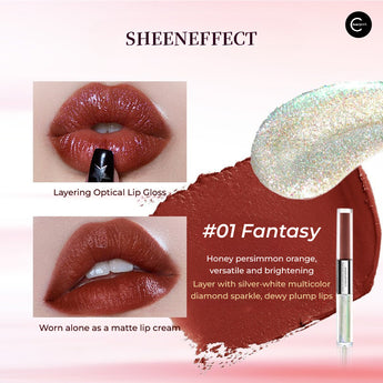 SheenEffect laque à lèvres à deux embouts – nuanciers de teintes