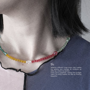 SlackOff Colorful Light and Shadow Necklace