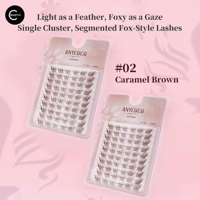 ANYCOCO Fox Eye Cluster Lashes