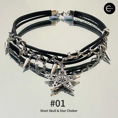 SUMMERBLACK Y2K Gothic Punk Choker