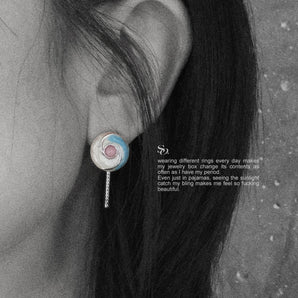 SlackOff Lollipop earrings