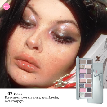 CHEERYEP (QIANYAN) 16-Color Natural Star Eye Shadow Palette - 07#Closer detail