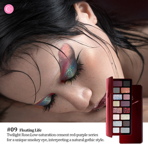 CHEERYEP (QIANYAN) 16-Color Natural Star Eye Shadow Palette - 09#Floating Life