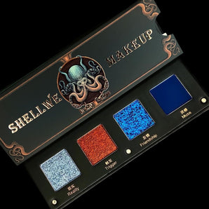 Shellwe Makeup Octopus Escape Dream Matte-Satin Shimmer Chameleon Quad Eyeshadow Palette