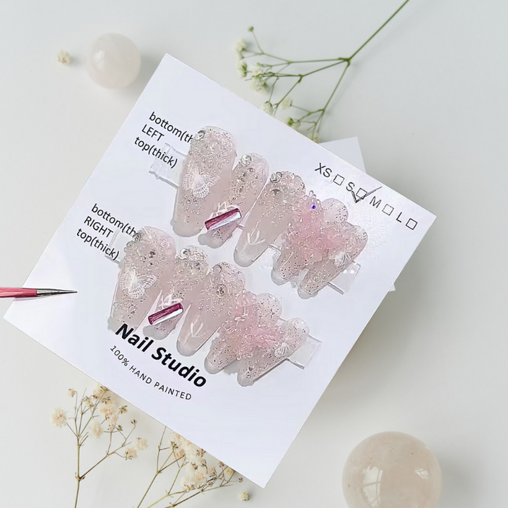 Crystal Butterflies Press-on Nails