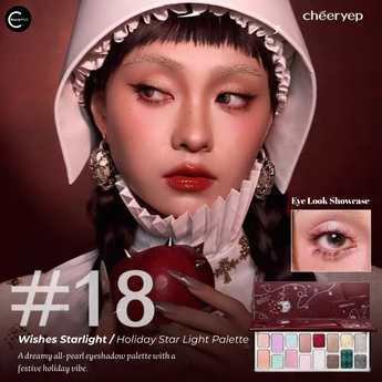 CHEERYEP (QIANYAN) palette de 16 fards à paupières Natural Star – 18#Wishes Starlight – détail du produit
