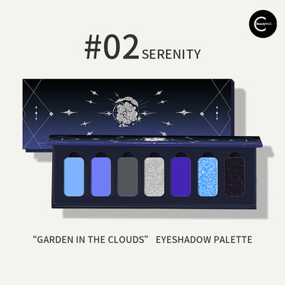 YIZHI Cloud Garden 7-Color Eyeshadow Palette - #SERENITY