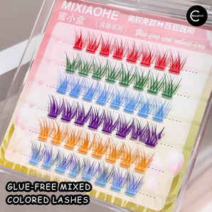 KWHYR Colorful No-Glue Self-Adhesive False Eyelashes