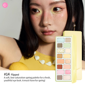 CHEERYEP (QIANYAN) 16-Color Natural Star Eye Shadow Palette - 14#Flipped