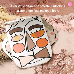 BeautyDom All-in-One Blush, Highlighter & Contour Palette