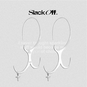 SlackOff Thorn Assassin Silver Earrings