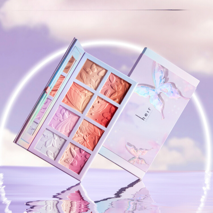 HEIR Butterfly Collection Eight-color Gradient Blush Palette