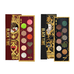 BLACK TiME "Queen of Cards" 10-Color Eyeshadow Palette