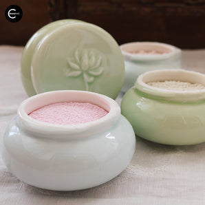 Poudre fixatrice nacrée matifiante et lissante MENGMANDAI – style #02