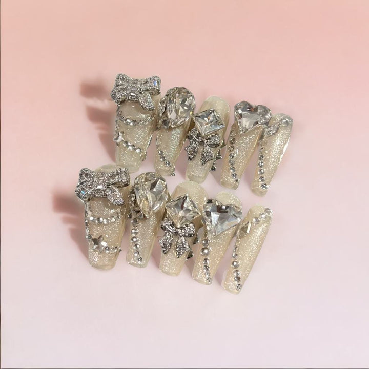Lustrous Jelly Glam - 3D Press-On Nail