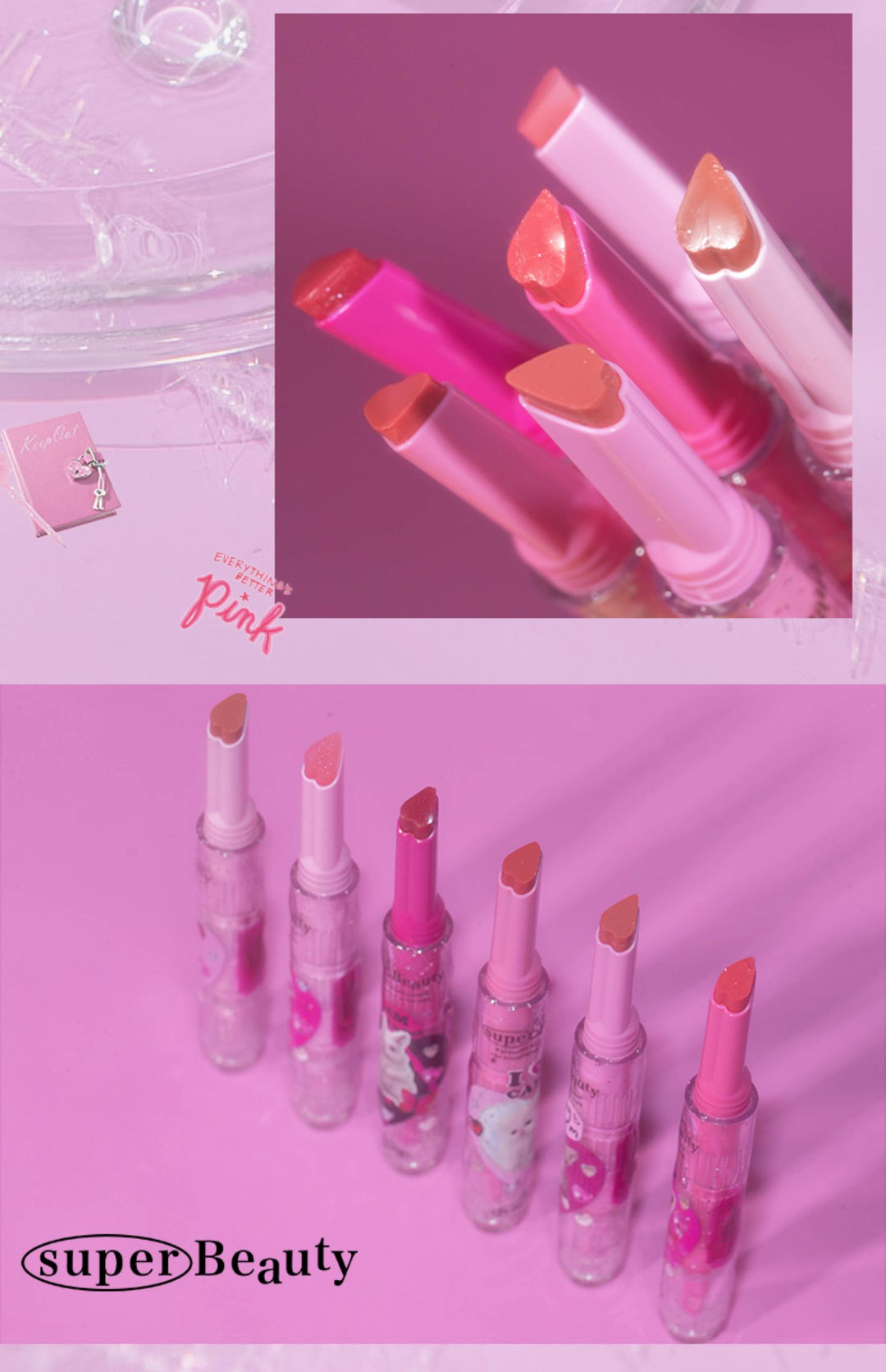 FLORTTE  First Kiss Series Glossy Lip Gloss –