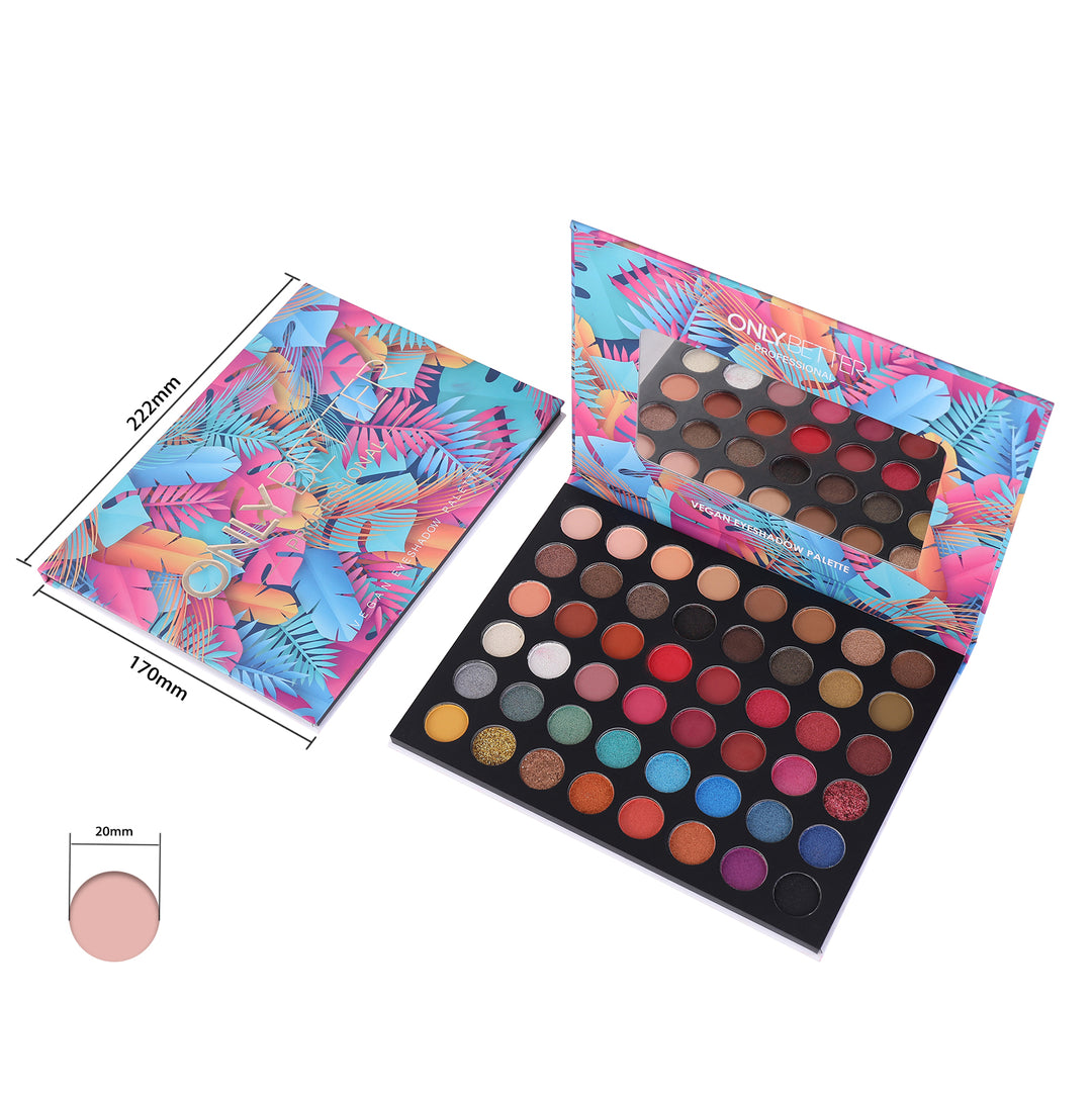 ONLYBETTER Vegan 48-Color Rainbow Eyeshadow Palette