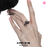 A PART OF ME Pure Silver Raven Ring – CbeautyMall.com A PART OF ME Pure Silver Raven Ring – CbeautyMall.com