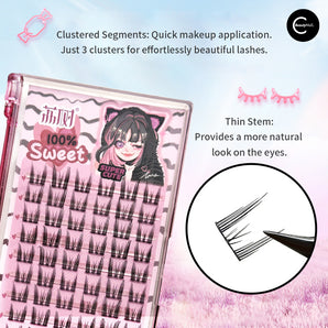 LISHU Cat Ear False Eyelashes