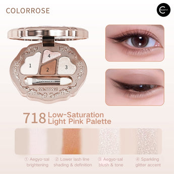 Palette de quatre fards à paupières Vitality COLORROSE – détail du produit