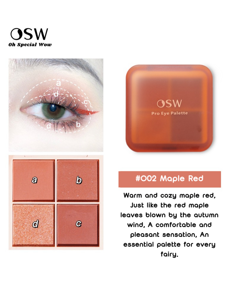 OSW Cheese Trap Series Four-Color Eyeshadow Palette