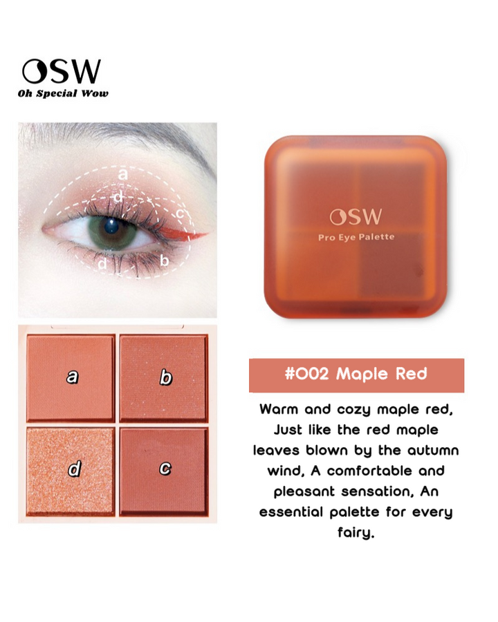 OSW Cheese Trap Series Four-Color Eyeshadow Palette