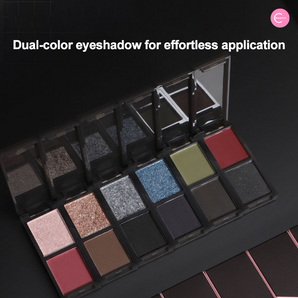 Biya Frosted Elegance Dual-Tone Eyeshadow Palette