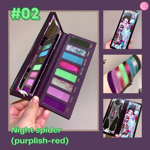 Narimi "Back to the 90s" Eyeshadow Palette - #02 Night spider (purplish-red)