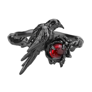 A PART OF ME Pure Silver Raven Ring