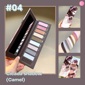 Narimi "Back to the 90s" Eyeshadow Palette - #04 Cicada shadow (Camel)