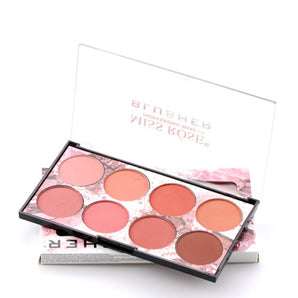 MISS ROSE 8-Color Blush Palette