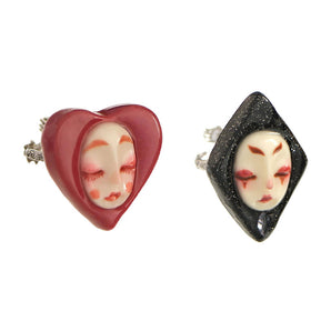 QUANDO Poker World Queen & Witch Adjustable Sterling Silver Ring