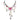LATAO Butterfly Button Titanium collier ras-du-cou - #Pink Enchantress – style #01