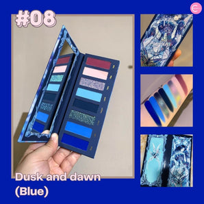 Narimi "Back to the 90s" Eyeshadow Palette - #08 Dusk and dawn (Blue)