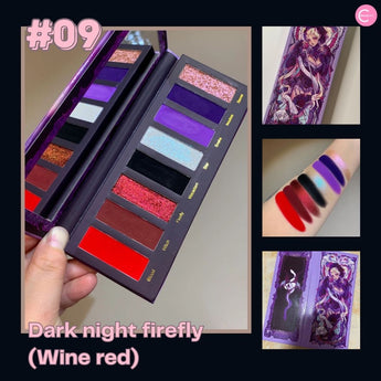 Palette Back to the 90s Narimi #09 Dark Night Firefly (rouge vin) – vue détaillée