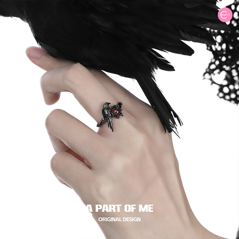 A PART OF ME Pure Silver Raven Ring – CbeautyMall.com A PART OF ME Pure Silver Raven Ring – CbeautyMall.com