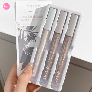 GELLA'S Liquid Contour & Matte Highlighter Trio