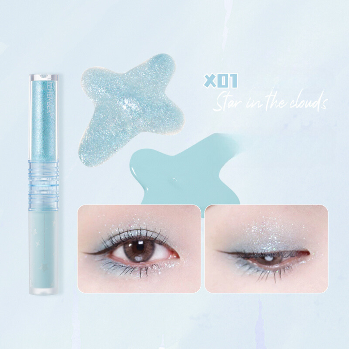 LEEMEMBER Twin Star Liquid Dual-Ended Eyeshadow - Sparkling Bulb