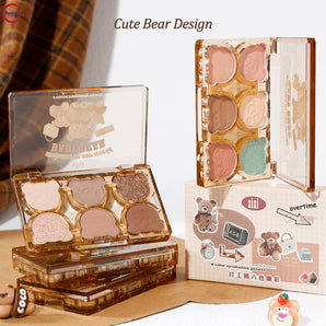 XIXI "Working Bear" Six-Color Eyeshadow Palette